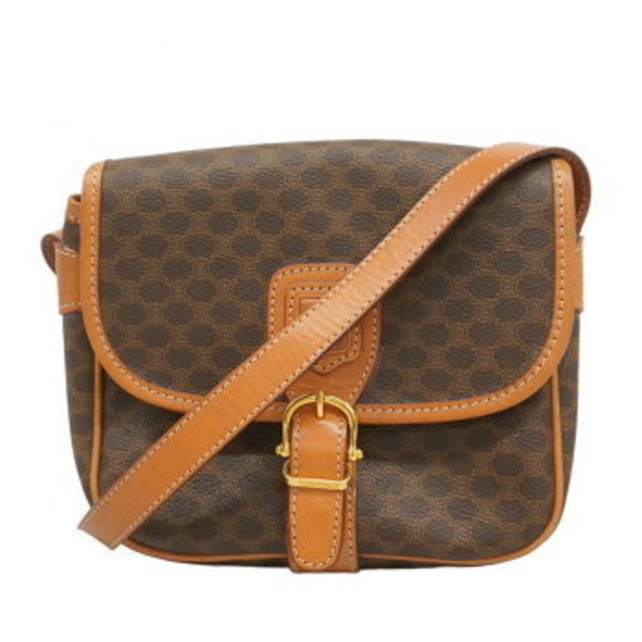 Celine Shoulder Bag Macadam Brown - Picture 1 of 9